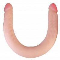 Телесный двухсторонний фаллоимитатор-реалистик - 42,5 см. Телесный двухсторонний фаллоимитатор-реалистик - 42,5 см.