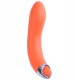 Оранжевый гладкий G-вибратор из силикона Purrfect Silicone G-SPOT Vibrator - 17,7 см.