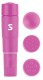 Розовый мини-вибратор с насадками Fourplay