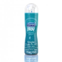 Интимная гель-смазка Durex Play Tingle с эффектом “морозного покалывания - 50 мл.