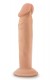 Телесный фаллоимитатор-реалистик 6 Inch Posable Dildo - 16,5 см.