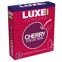 Презервативы с ароматом вишни Luxe Royal Cherry Collection - 3 шт.