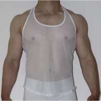 Белая мужская сетчатая майка Wonderboom Белая мужская сетчатая майка Wonderboom