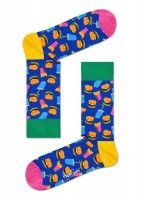 Носки унисекс Hamburger Sock с гамбургерами и содовой Happy socks