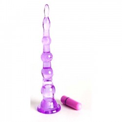 Фиолетовая вибровтулка в форме ёлочки
