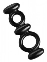Двойное эрекционное кольцо Dual Stretch To Fit Cock and Ball Ring