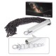 Серебристо-черная металлическая плеть с рукоятью-елочкой - 56 см.