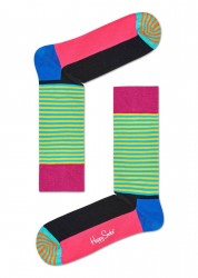 Носки унисекс Half Stripe Sock с тонкими полосками в верхней части Happy socks