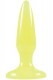 Желтая анальная пробка, светящаяся в темноте, Firefly Pleasure Plug Mini - 8,1 см.
