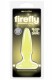Желтая анальная пробка, светящаяся в темноте, Firefly Pleasure Plug Mini - 8,1 см.
