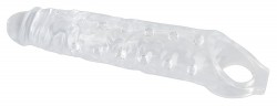 Прозрачная закрытая насадка Crystal Skin Penis Sleeve - 27,8 см.