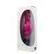 Бордовый вибромассажёр с клиторальной бабочкой Lotus Flutter Berry - 15,8 см.