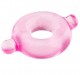Розовое эрекционное кольцо с ушками для удобства надевания Basicx Tpr Cockring Pink