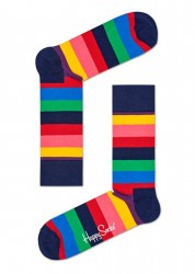 Яркие полосатые носки унисекс Stripe Sock Happy socks