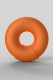 Оранжевый многофункциональный вибратор Donut Orange