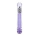 Фиолетовый вибратор Led Glider с подсветкой - 16,5 см.