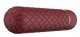Бордовый мини-вибратор Lizzy с ромбовидным рельефом - 12,7 см.
