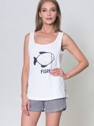 Оригинальная пижама с шортами в полоску Vienetta