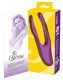 Фиолетовый вибромассажер с двумя отростками Sweet Smile Double Vibrator - 18,7 см.