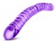 Фиолетовый двусторонний фаллоимитатор 18 inch Double Dildo - 45 см.