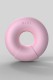 Розовый многофункциональный вибратор Donut Strawberry