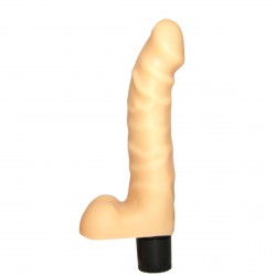 Вибромассажер №17 с рельефом - 19 см. Вибромассажер №17 с рельефом - 19 см.