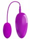 Лиловое виброяйцо с удобным пультом управления вибрацией
