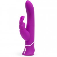 Лиловый вибратор-кролик Curve Rechargeable Rabbit Vibrator - 25,4 см.