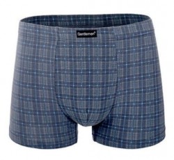 Мужские трусы-боксеры plus size из клетчатого хлопкового полотна Gentlemen