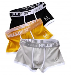 Комплект из 3 мужских трусов-боксеров с принтом на резинке Romeo Rossi