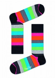 Носки унисекс Stripe Sock в неоновую полоску Happy socks