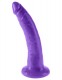 Фиолетовый фалоимитатор 7 Slim Dillio - 19,7 см.