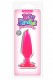 Малая розовая анальная пробка Jelly Rancher Pleasure Plug Small - 10,2 см.