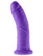 Фиолетовый фаллоимитатор с присоской 8 Dillio - 21,6 см.