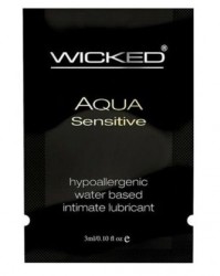 Мягкий лубрикант на водной основе Wicked Aqua Sensitive - 3 мл.