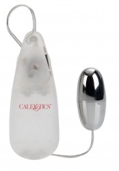 Серебристая гладкая вибропуля Vibrating Silver Bullet