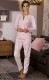 Хлопковая пижама с цветочным принтом на брюках и кармашке Cotonella