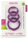 Набор из 3 фиолетовых эрекционных колец Octagon Rings 3 sizes
