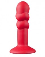 Красная анальная пробка Shove Up 5INCH Silicone Butt Plug Red - 12,7 см.