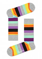 Серые носки в полоску Stripe Sock Happy socks