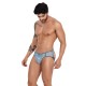 Серые трусы-джоки с цветочым принтом Avalon Jockstrap Clever Masculine Underwear