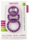 Набор фиолетовых эрекционных колец Silicone Love Wheel 3 sizes (3 шт.)