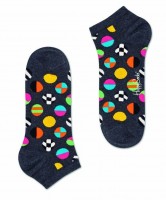 Низкие носки унисекс Clashing Dot Low Sock с цветными мячиками Happy socks