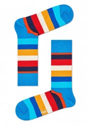 Голубые носки в полоску Stripe Sock Happy socks