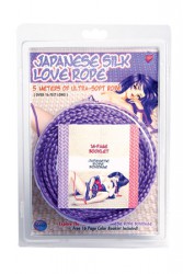 Фиолетовая веревка для фиксации Japanese Silk Love Rope - 5 м.