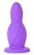 Фиолетовая анальная втулка Medium Buttplug среднего размера - 10,5 см.