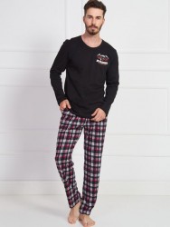 Мужская пижама с клетчатыми брюками Vienetta