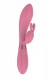 Розовый вибратор-кролик Indeep Theona - 21,5 см.
