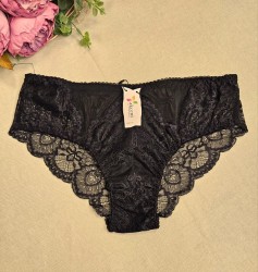 Женские трусики-слип из эластичной сетки и кружева Akcent