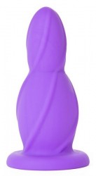 Большая фиолетовая анальная втулка Big Buttplug - 13 см.